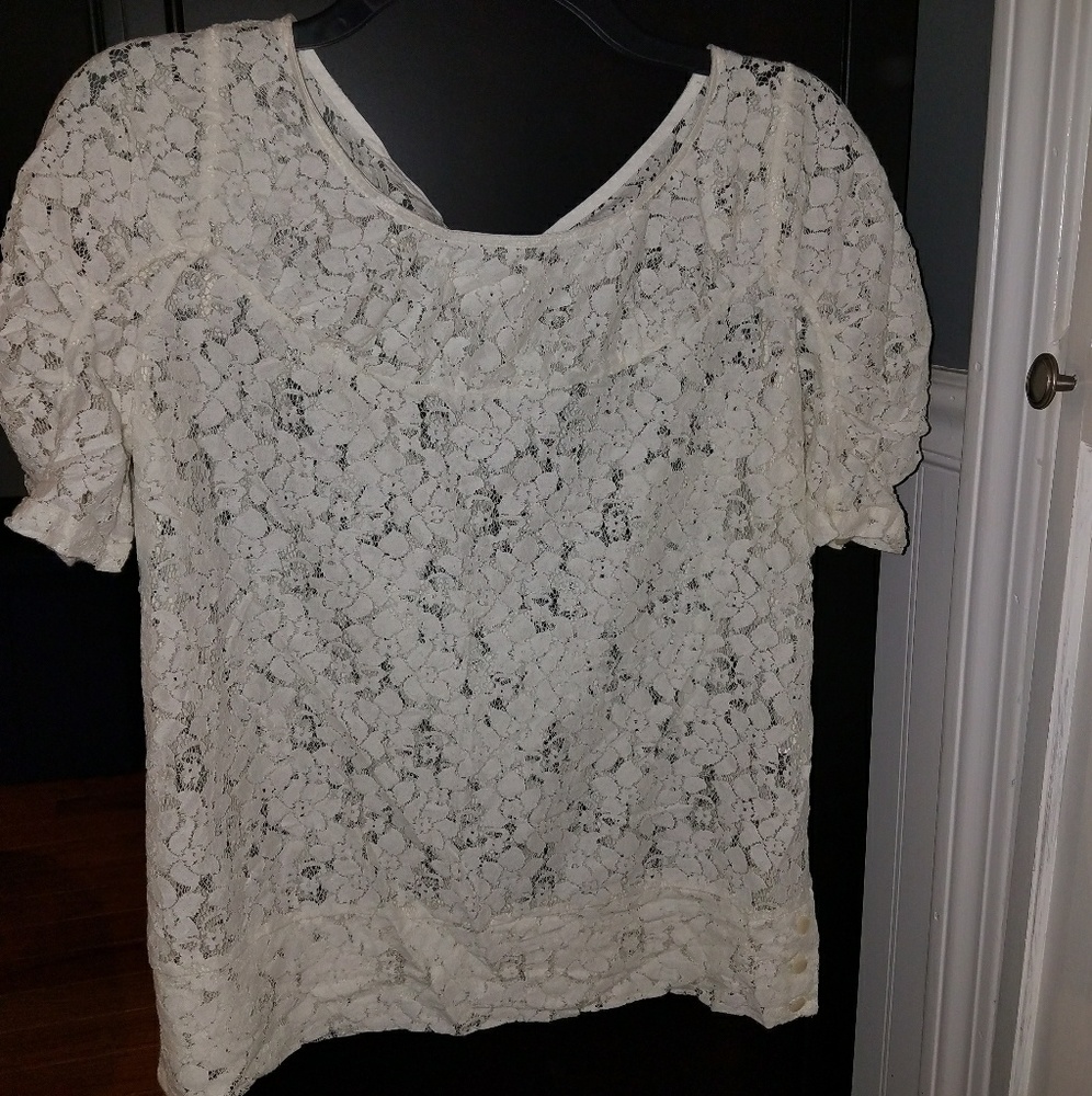 Ivory lace top